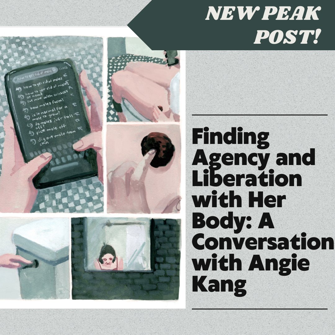 Check out one of our new Peak Posts! Angie Kang, author of the comic “Birthmark” from volume 73.1, speaks about having agency over her body in healthcare settings and writing herself into her stories. Read it now! Link in bio!🙂