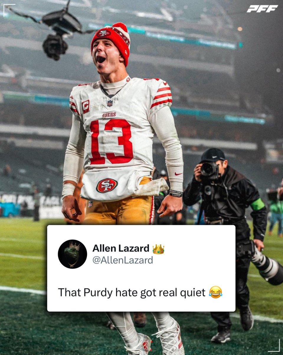 PFF_Fantasy's tweet image. Brock Purdy is a top __ QB in the NFL? 👀