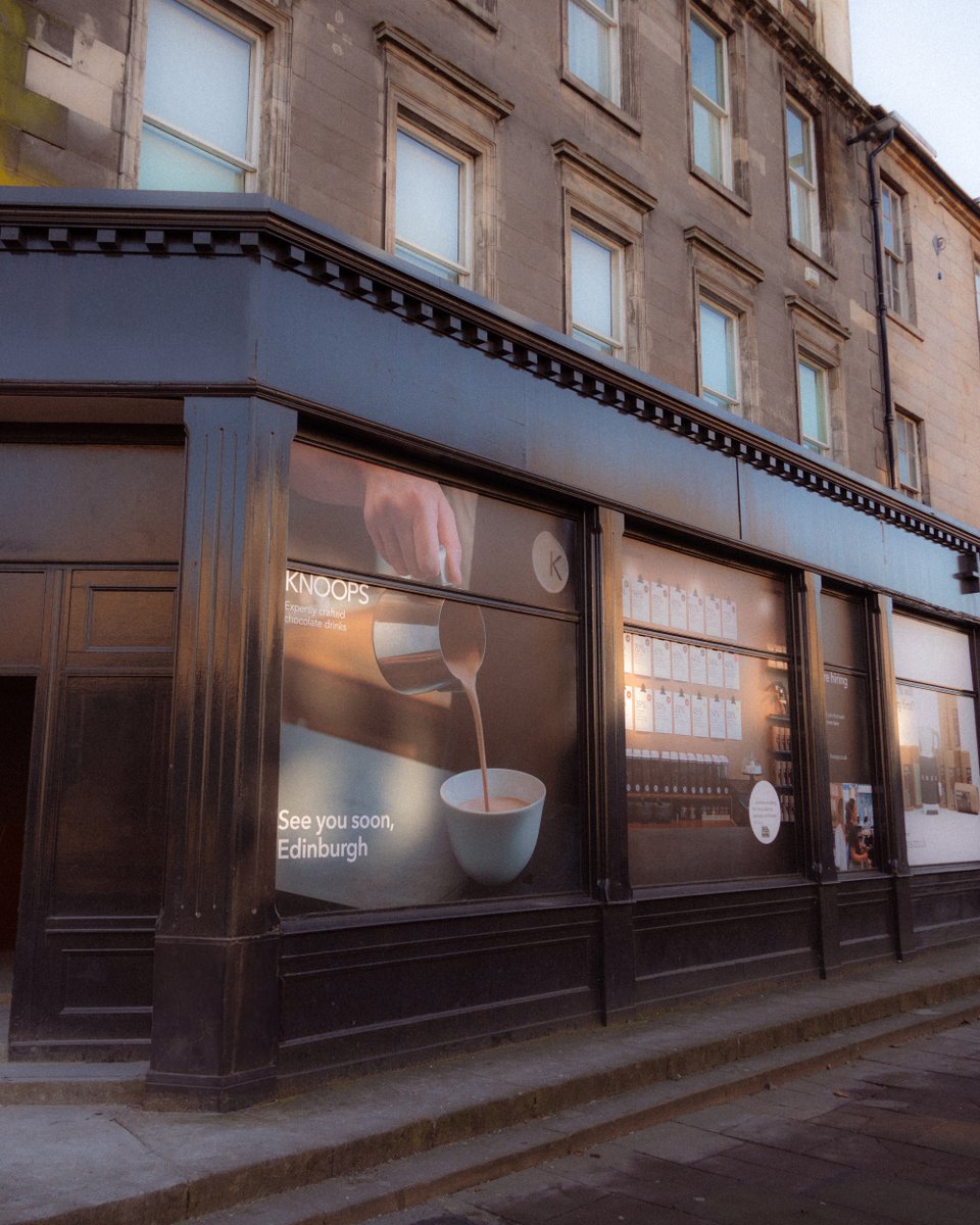 KnoopsChocolate's tweet photo. We're so excited about Edinburgh, that we're opening two stores, one after the other. The first will be in the Old Town, on Victoria Street, and the second in the New town, on George Street ๐ซ
Keep up to date https://t.co/DvdiR6oJpW
#edinburghfoodie #edinburghcoffee https://t.co/mcw0MJkCe9