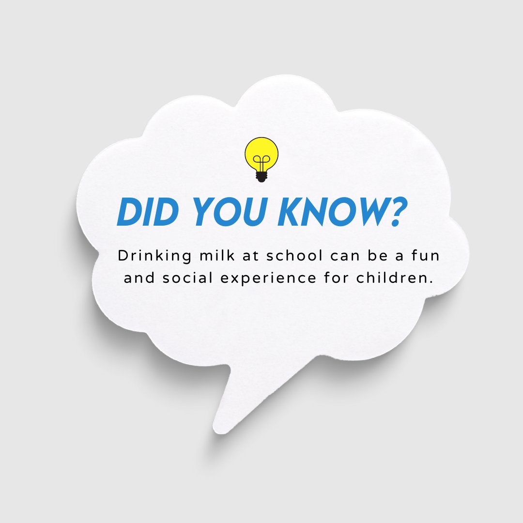 Did you know that drinking milk at school can be a fun and social experience for children? It's a great way to take a break, catch up with friends, and refuel for the rest of the school day! 🥛👍#schoolmilk #midmorningbreak #milk