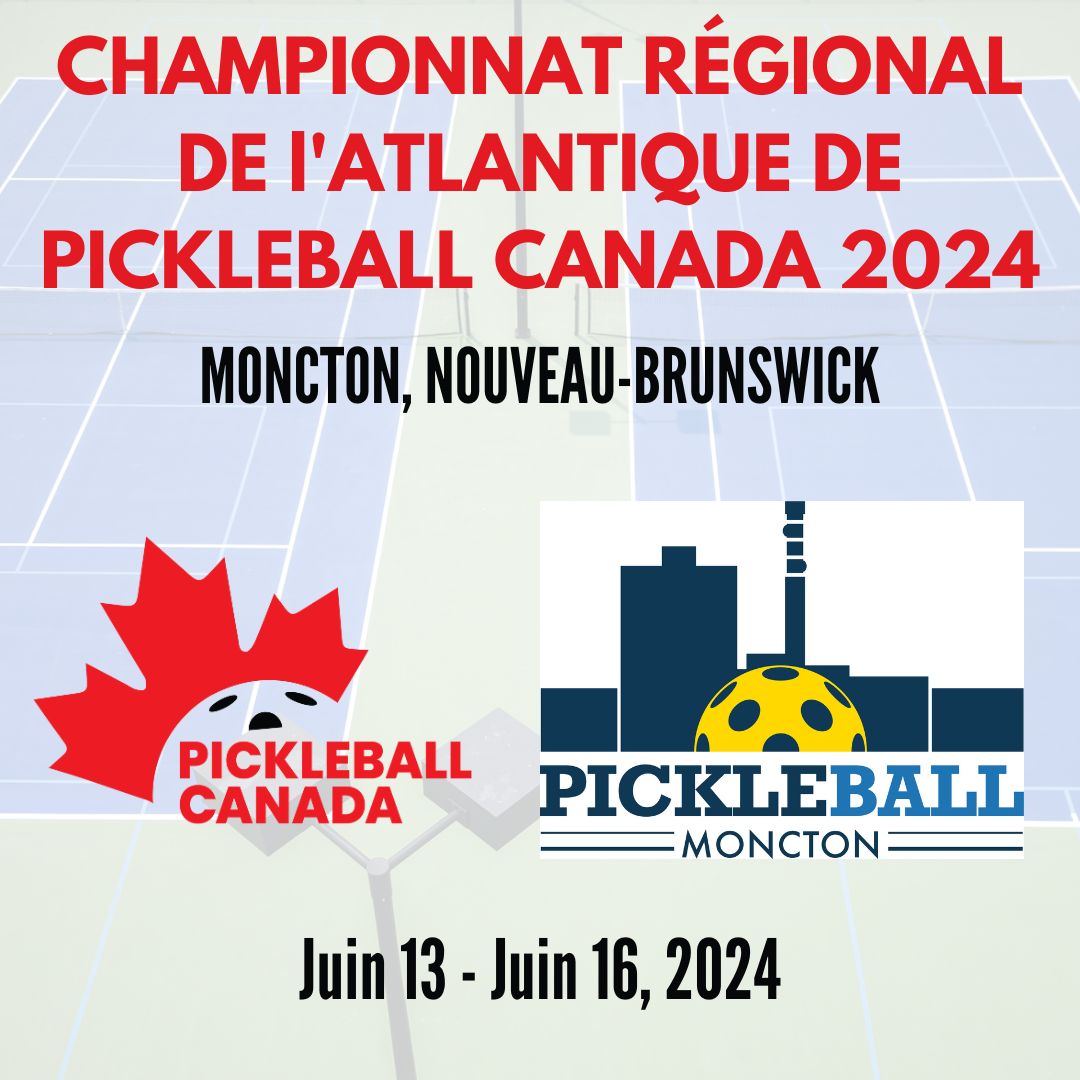 Pickleball Moncton has been selected to host the 2024 Atlantic Regionals!
buff.ly/3vW8VLG
---
Pickleball Moncton a été choisi pour accueillir le régional de l'Atlantique de 2024!
buff.ly/3u3ZcCu