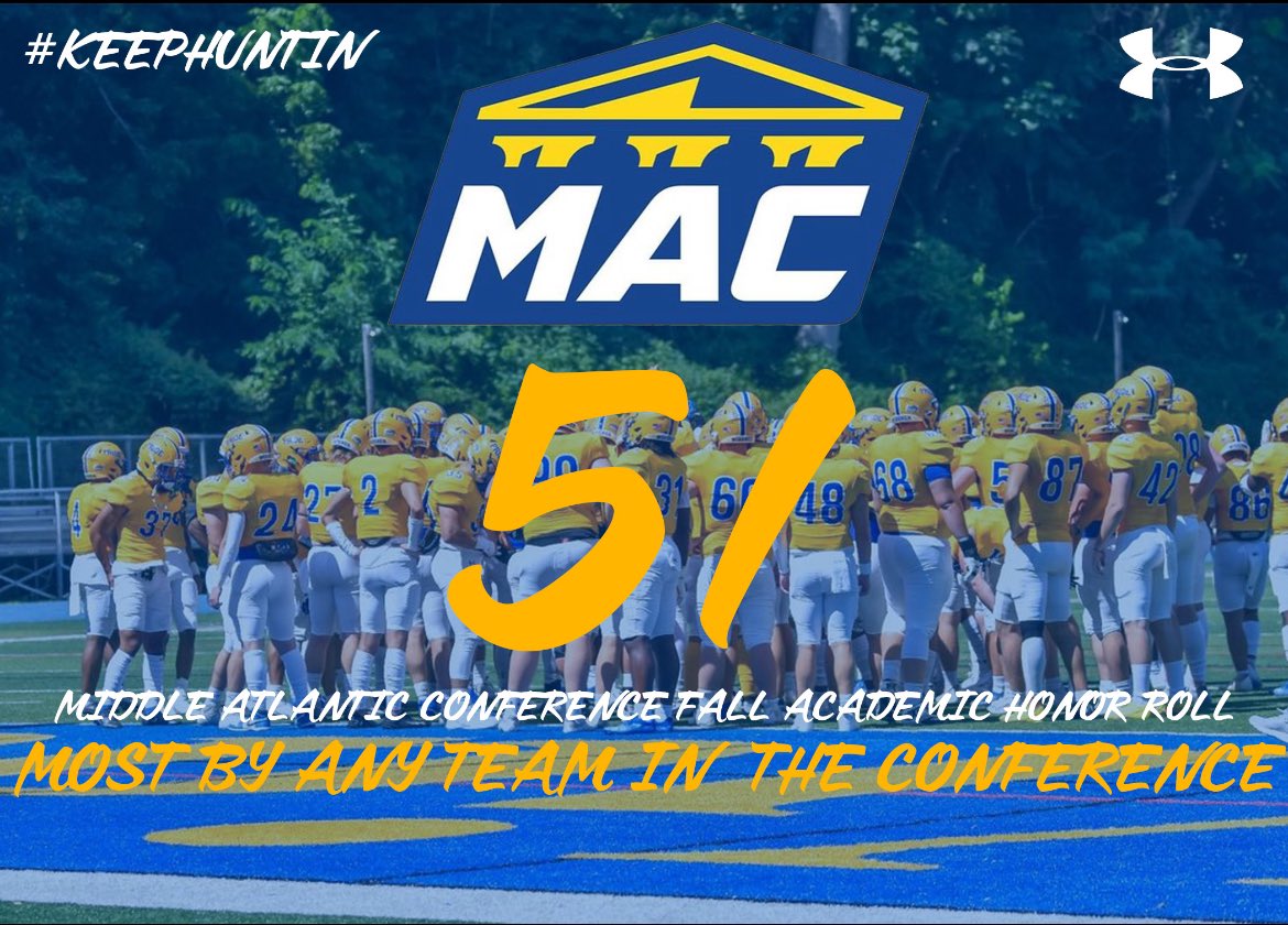 STUDENT-Athletes!! <a href="/Widener_FB/">Widener Football</a> led <a href="/gomacsports/">MAC</a> with 51 members of the Pride achieving academic honor roll status! 
#KeepHuntin #AcademicsMatter