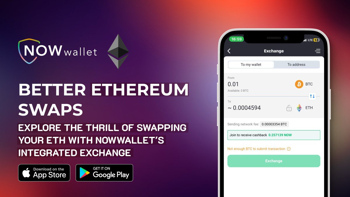 #Ethereum spot ETF - just a rumor or reality? What do you think? Delve into swapping your #ETH with @NOWWallet's integrated exchange, or seize the opportunity to securely purchase $ETH for a hodl-worthy experience! Expand your crypto portfolio: now-l.ink/ethwallet