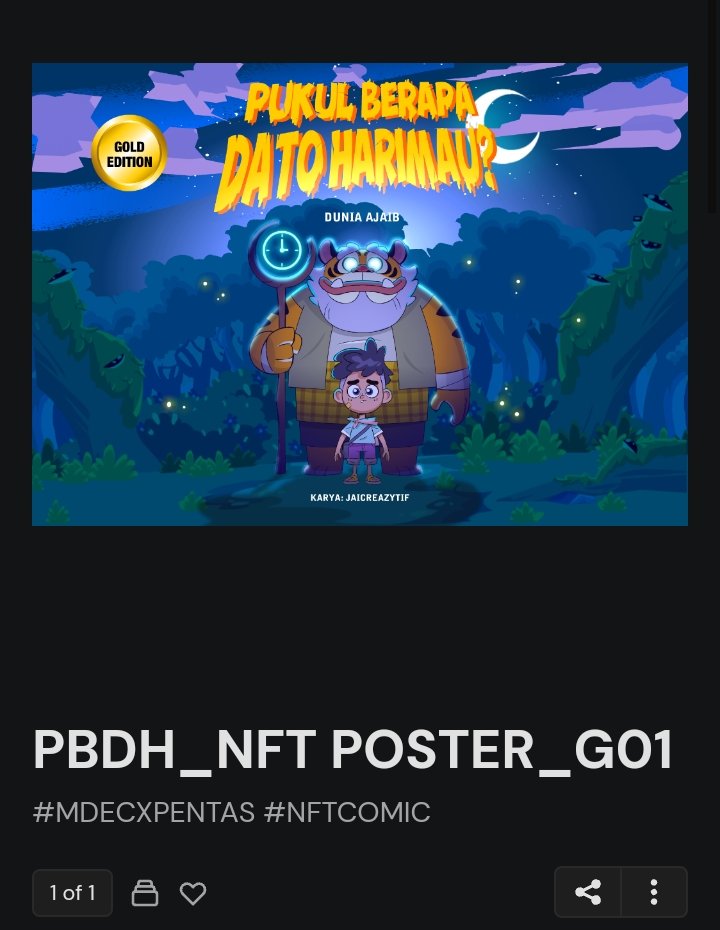 Pukul Berapa Dato Harimau?
NFT POSTER
#MDECxPENTAS <a href="/pentas_io/">Pentas | NFT Marketplace</a>