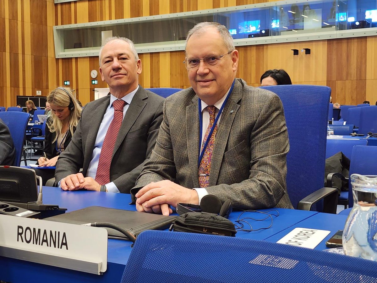 RO_Vienna's tweet photo. The nomination of #Romania 🇷🇴for t/ position of Chair of #COPOUS Scientific & Technical Subcommittee #STSC was approved today. 👏 We wish Dr. Ulpia-Elena Botezatu every success for 2024-2025 during her tenure of this important function. @MAERomania https://t.co/RBEH1jorzg