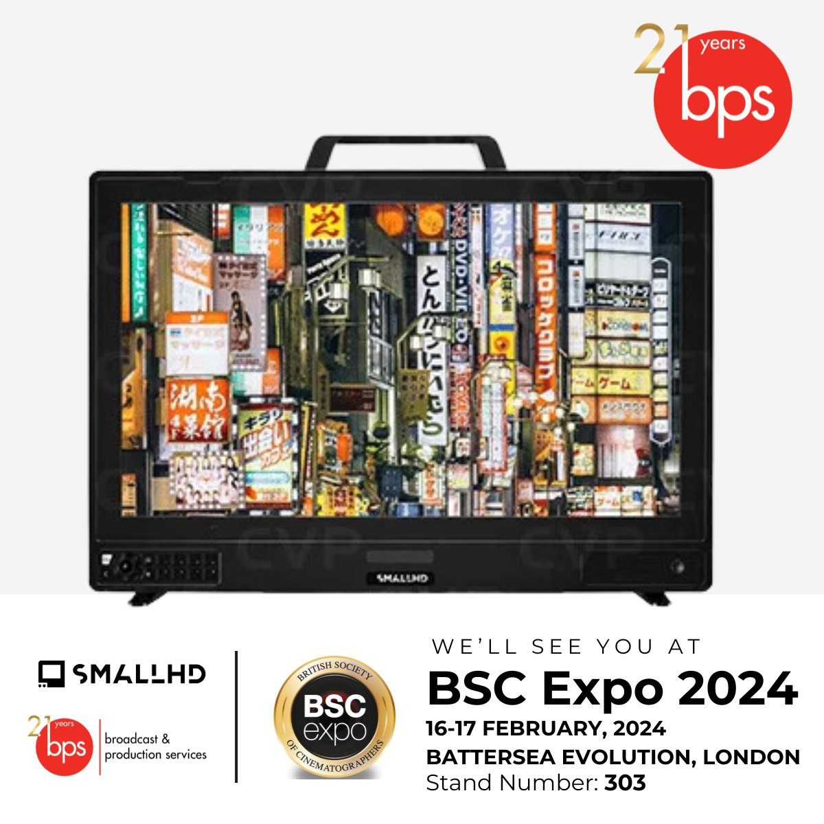 We’re excited to be heading to February’s <a href="/BSC_EXPO/">BSC_EXPO</a> with some of the latest technology from <a href="/SmallHD/">SmallHD</a>. Visit Stand 303 while you’re there to see the #Cine13, #Cine5 and #Cine7 with monitor module in action. bit.ly/3SdgDbQ #broadcast #monitoring #BSCexpo #BSC2024