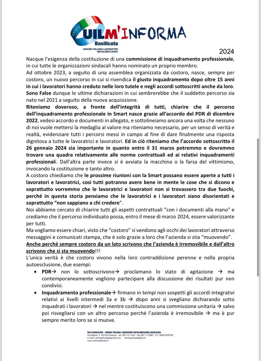 UilmBasilicata's tweet photo. #UilmInforma2024
#SMARTPAPER: TRA PRESENTE E FUTURO https://t.co/TvK3dK3kxT