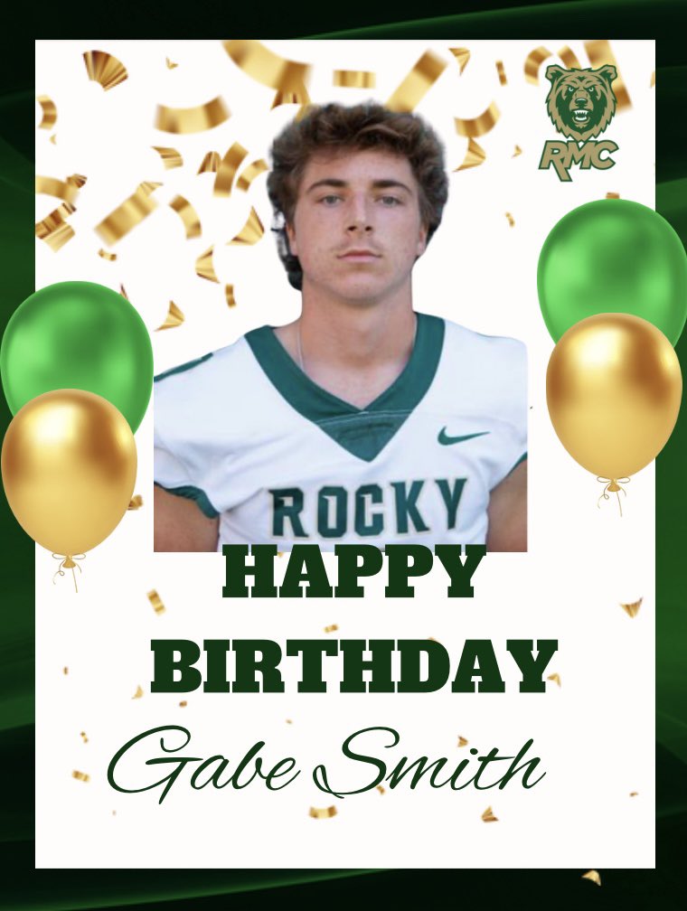 Rocky_Football's tweet photo. Happy Birthday To Our Guy @GabeSmith1010 https://t.co/aYrIyaCiaT
