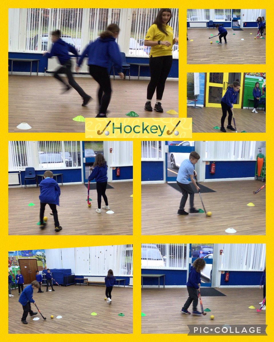 Blwyddyn 4 learning new hockey skills today ! Diolch yn fawr Mia!
