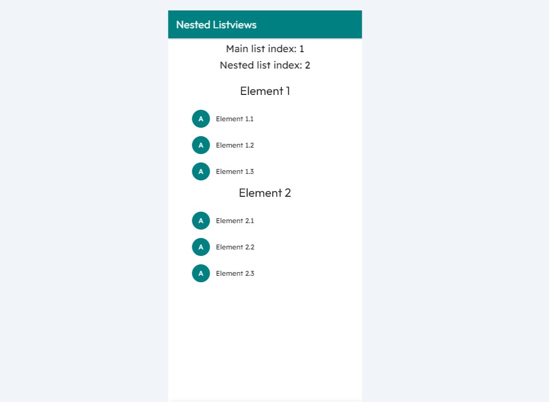 karolgost_'s tweet image. That way, when callback is executed, we will receive nested list index with it 🤓

Of course, doing that without callback parameters would still be possible - but a lot harder!

Let me know if this little explanation was clear to you 🙂

#Flutterflow #NoCode #Flutterflowtip