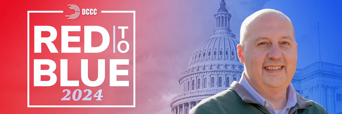 CurtisHertelJr's tweet photo. 🚨HUGE NEWS: Today, our campaign was added to the @DCCC’s Red to Blue program, which means we’re one of the competitive house races in the country. This November, let’s keep #MI07 blue 🌊 and flip the House 🔴 ➡️ 🔵 !!! https://t.co/wHdIU84thP