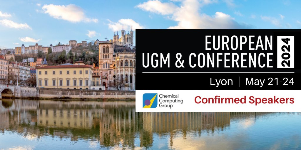 Thrilled to announce confirmed speakers to date, presentations & preliminary schedule for our EU UGM & Conference 2024 😀👉 bit.ly/45QhJPx May 21-24, Lyon, France 🎉 4-day event consisting of workshops, talks, posters & social activities 😎 #compchem #medchem #biologics