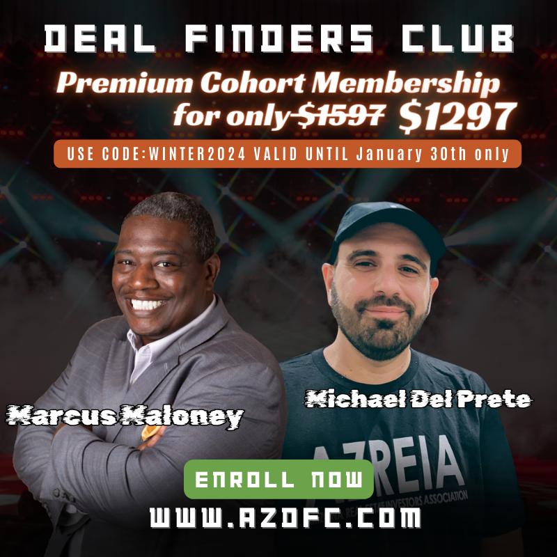 Unlock the doors to real estate success with the DFC Cohort Class!

🏡✨ Join us on this thrilling journey for just $1597, and enjoy an exclusive $300 discount with code Winter2024 (valid until Jan 30th).

Enroll now at l8r.it/r15J