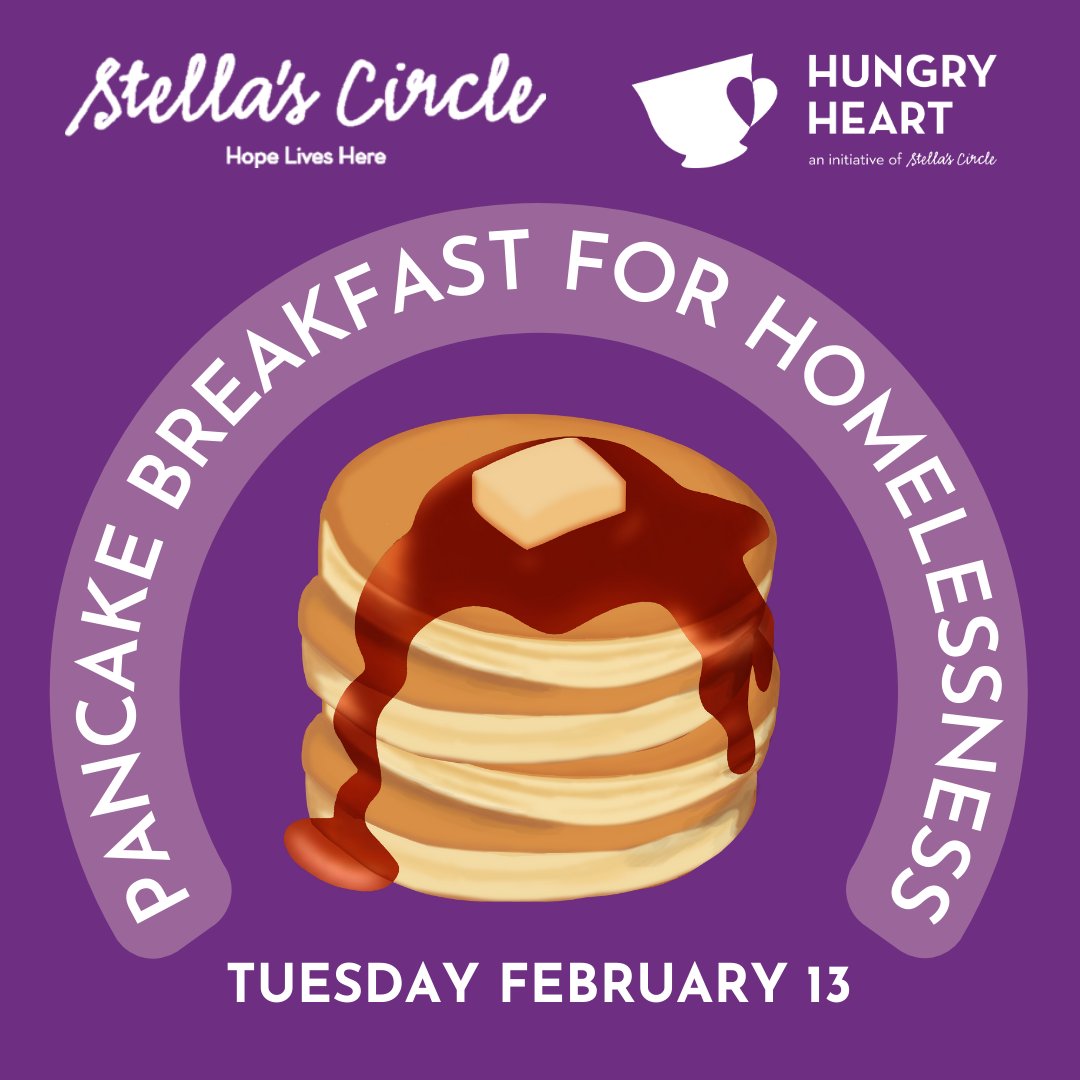 Our annual Pancake Breakfast for Homelessness is coming up on Tuesday, February 13th! 🥞 Thanks to our friends <a href="/GowerStreetUC/">GowerStreetUnited</a>, we're hosting breakfast by the <a href="/HungryHeartNL/">Hungry Heart Cafe & Catering</a>  inside their lecture hall on 99 Queen's Road from 9:30-10:30 am 💜