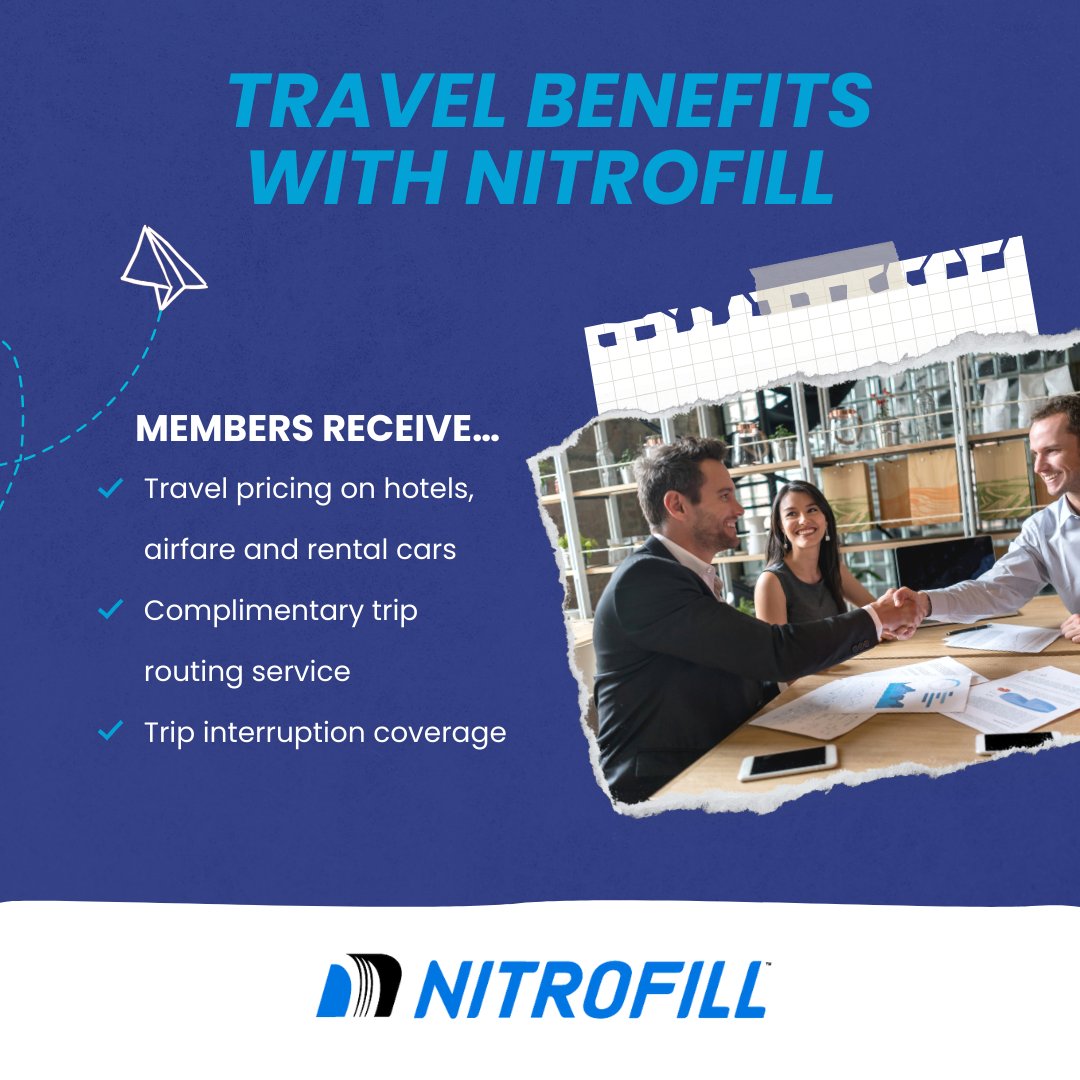 NitroFillLLC's tweet photo. NitroFill Members, your journey just got even better! Enjoy exclusive travel pricing on hotels, airfare &amp; rental cars.

Visit us online!
https://t.co/dDZ5cO3cNI

#NitroFill #Nitrogen #Tires #TirePressure #TireService #ExtendedTireLife #NitrogenInflation #Travel #TravelBenefits https://t.co/bUjbuTbXxJ