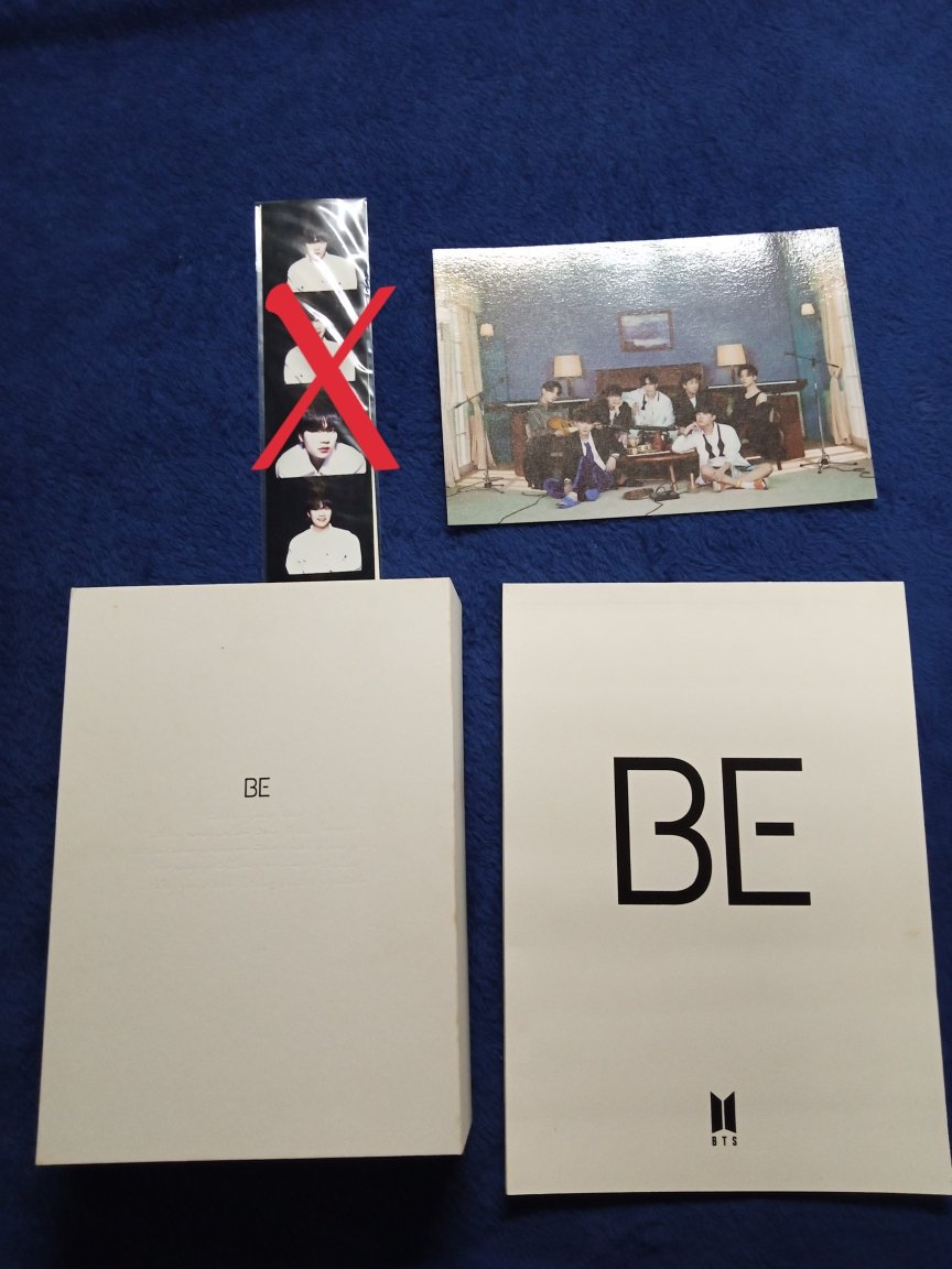 shop_whalien's tweet photo. WTS LFB PH

BTS BE DELUXE version
- 1750
- 9/10 condition (some stains in the outer cover)
-unsealed but with complete inclusions
- qr code not yet scanned
- w/ photocard set of all members (7pc)
- w/ weverse pob (album lyric note + postcard)

MOP: Gcash https://t.co/anYS5AojdR