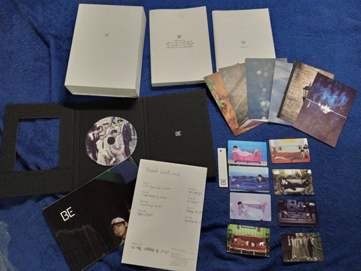 shop_whalien's tweet photo. WTS LFB PH

BTS BE DELUXE version
- 1750
- 9/10 condition (some stains in the outer cover)
-unsealed but with complete inclusions
- qr code not yet scanned
- w/ photocard set of all members (7pc)
- w/ weverse pob (album lyric note + postcard)

MOP: Gcash https://t.co/anYS5AojdR
