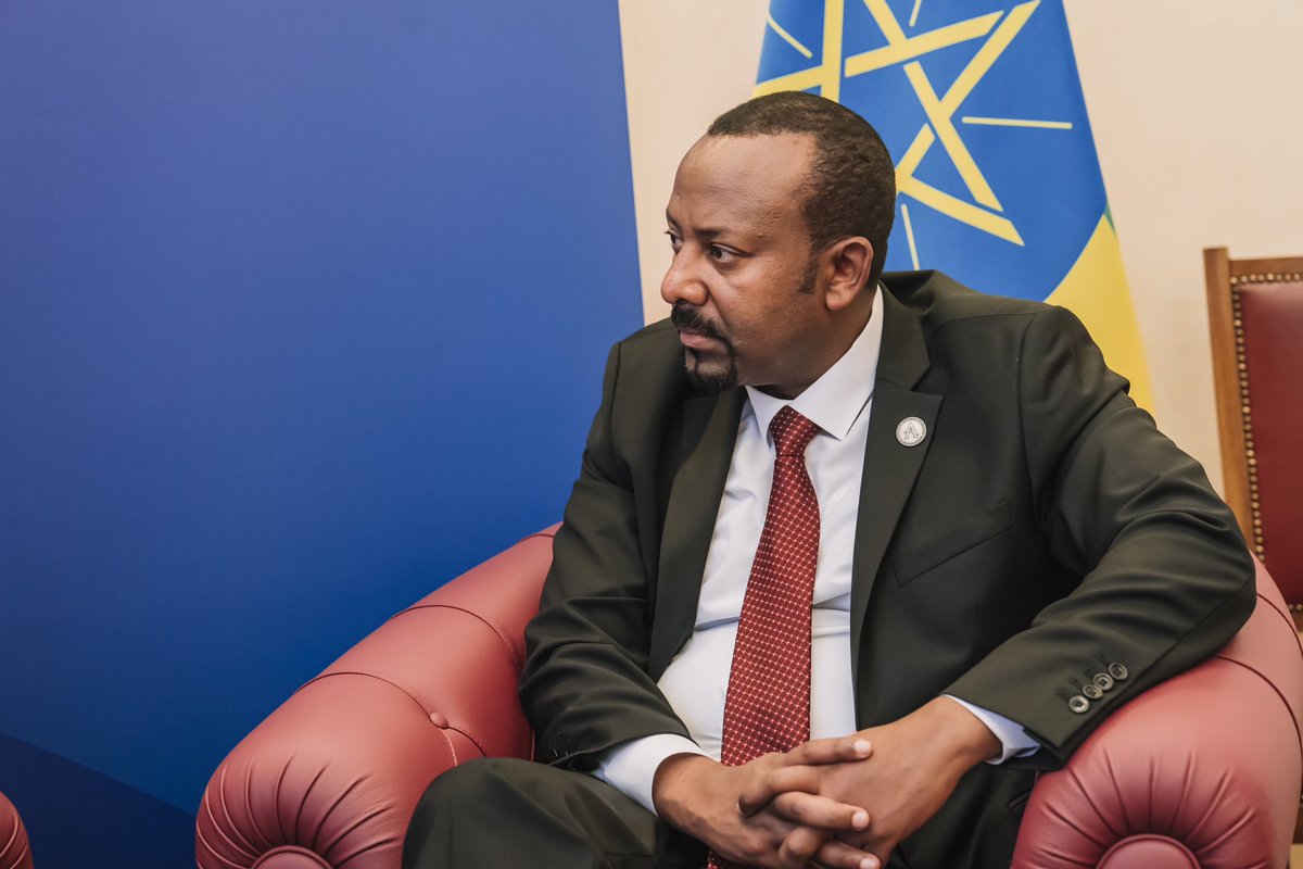 PMEthiopia's tweet photo. On the sidelines of the Italy-Africa Summit, Prime Minister @AbiyAhmedAli held a discussion with IMF Director, Kristalina Georgieva.

#PMOEthiopia https://t.co/m61sCkgRrY