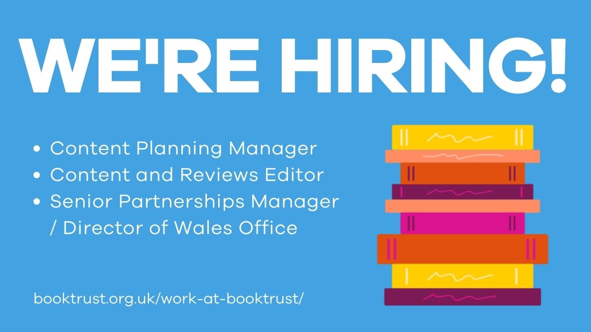 📢 We have some really exciting job vacancies at BookTrust at the moment! We're looking for a Content Planning Manager, a Content and Reviews Editor, and a Senior Partnerships Manager/Director of Wales Office. Sound good? Find out more here 👇 booktrust.org.uk/work-at-booktr…