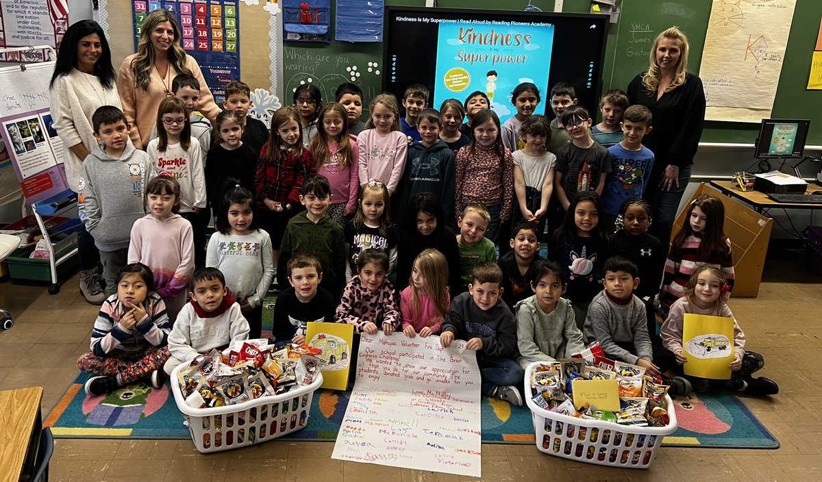 What a fabulous way to end The Great Kindness Challenge. Our classes collected “grab and go” snacks for Carmel Highway Dept. and Mahopac Volunteer Fire Dept. to show our appreciation for everything they do for our community. @BlessingMahopac @leighgal_LKV @ChristosSaracco