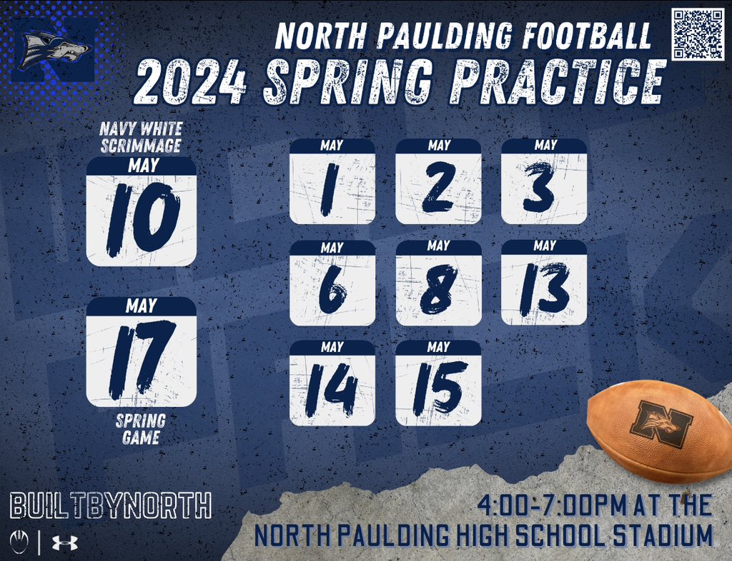 🚨North Paulding Wolfpack 2024 Spring Schedule🐺 🗣️Coaches, feel free to stop by and check out the talent we have to offer. #WolfPackWay