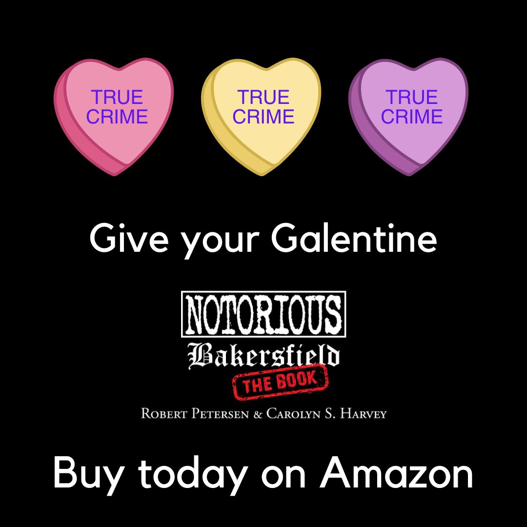 EverLetterBlog's tweet image. 🥰Galentine's Day might be a made-up holiday from TV, but aren't all holidays made up? Everyone knows ladies love true crime. Give your Galentine NOTORIOUS BAKERSFIELD: THE BOOK! Order on Amazon (link below) today! #Bakersfield #TrueCrime #NotoriousBakersfield #BooksWorthReading