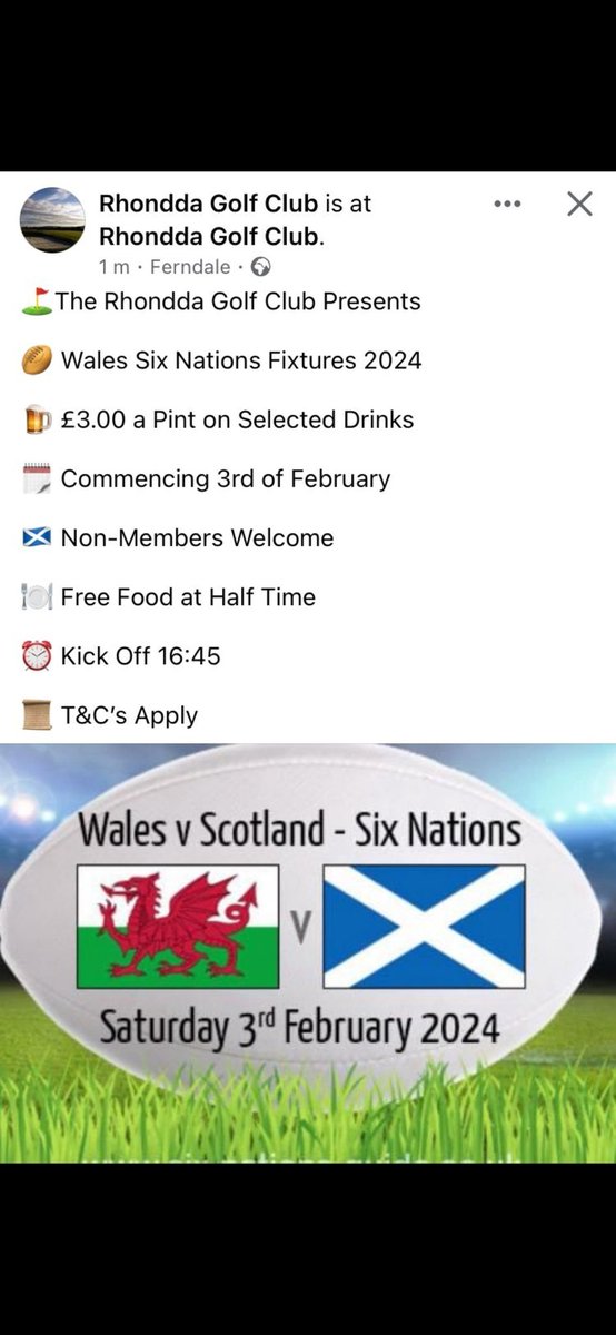 🏴󠁧󠁢󠁷󠁬󠁳󠁿🍻 All welcome at Rhondda Golf Club!