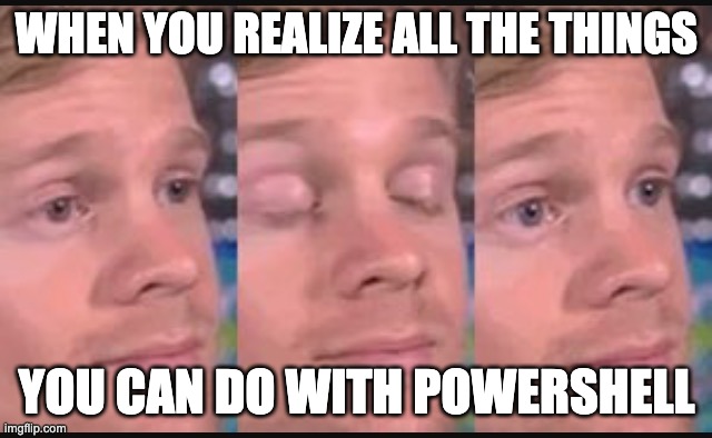 🚨 It's #mememonday, folx! There are so many great thing you can do in #itautomation with #PowerShell. What's your biggest achievement by implementing it? Let us know in the comments! 📝
#itadministration #itadmin #devops