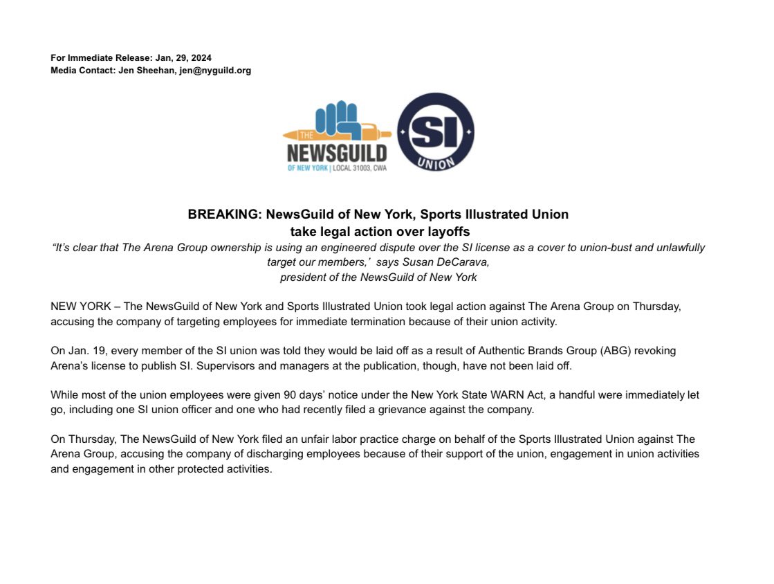 Sports Illustrated Union tweet media