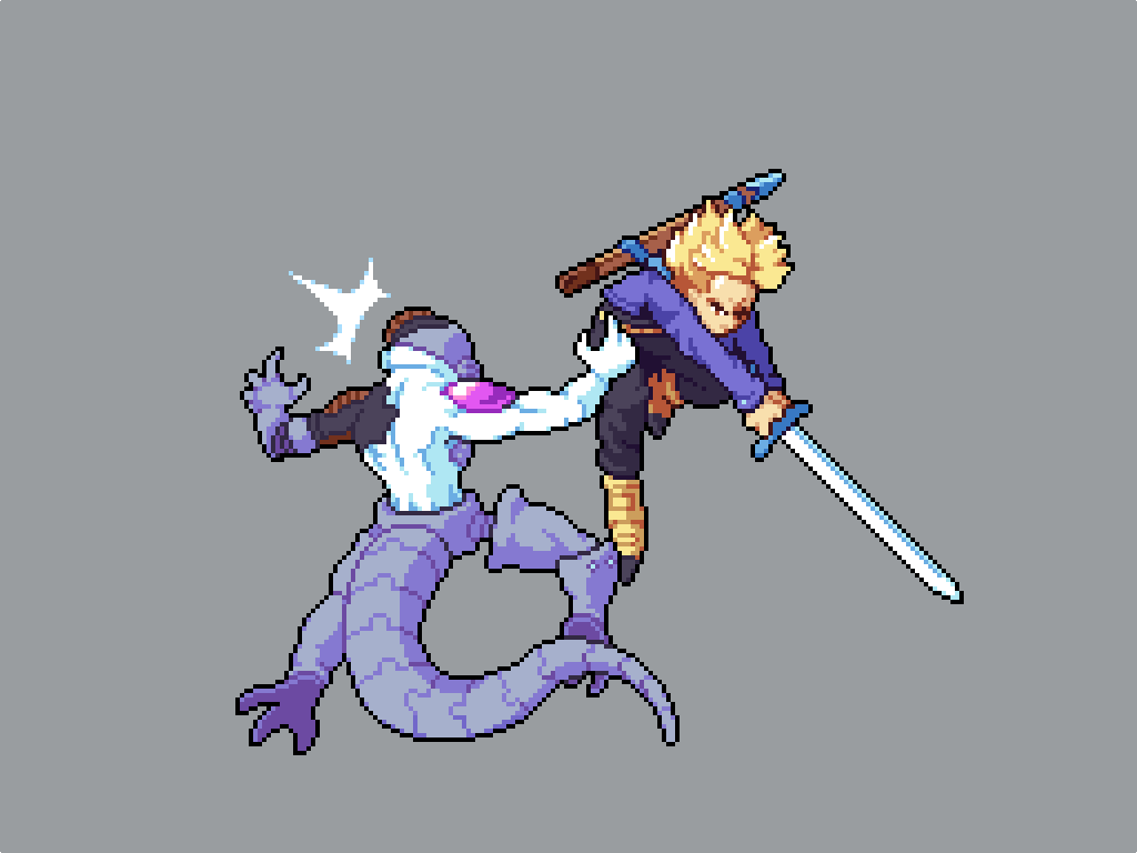 Trunks vs Frieza!!

#PixelArt #DragonBall