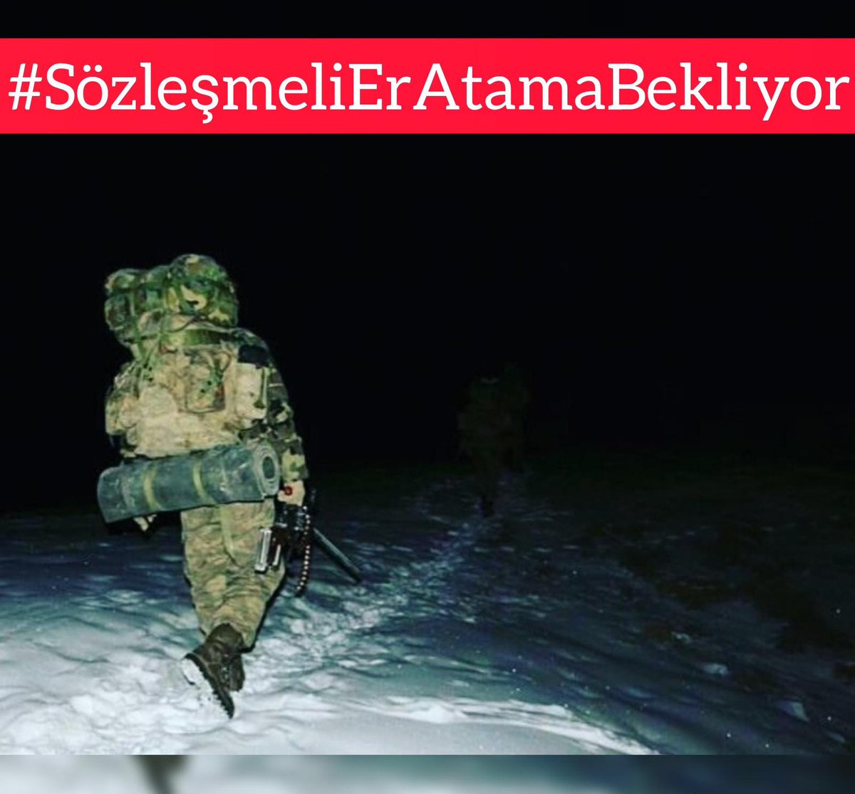 SelamiKenger4's tweet photo. @selcukktepeli 6191 sayılı Sözleşmeli Erbaş ve Er Kanunu'nun Ek-1'inci maddesi ile 12.05.2023 tarihli ve 32188 sayılı resmi gazetede yayımlanarak yürürlüğe giren Sözleşmeli Erbaş ve Erlerin Kamu Kurum ve Kuruluşlarında İstihdamına Dair Yönetmelik hükümleri uygulansın
#unutmadım https://t.co/8xRRPWcVkP