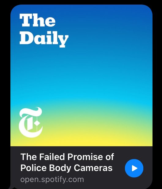 FFS, the NY Times is insistent in trying not to understand body worn cameras. I’ve worked on BWC policies since 2011, was in police oversight before &amp; after their introduction, was responsible for Chicago’s deployment in 2017, and now work with startups using BWC in new ways. +