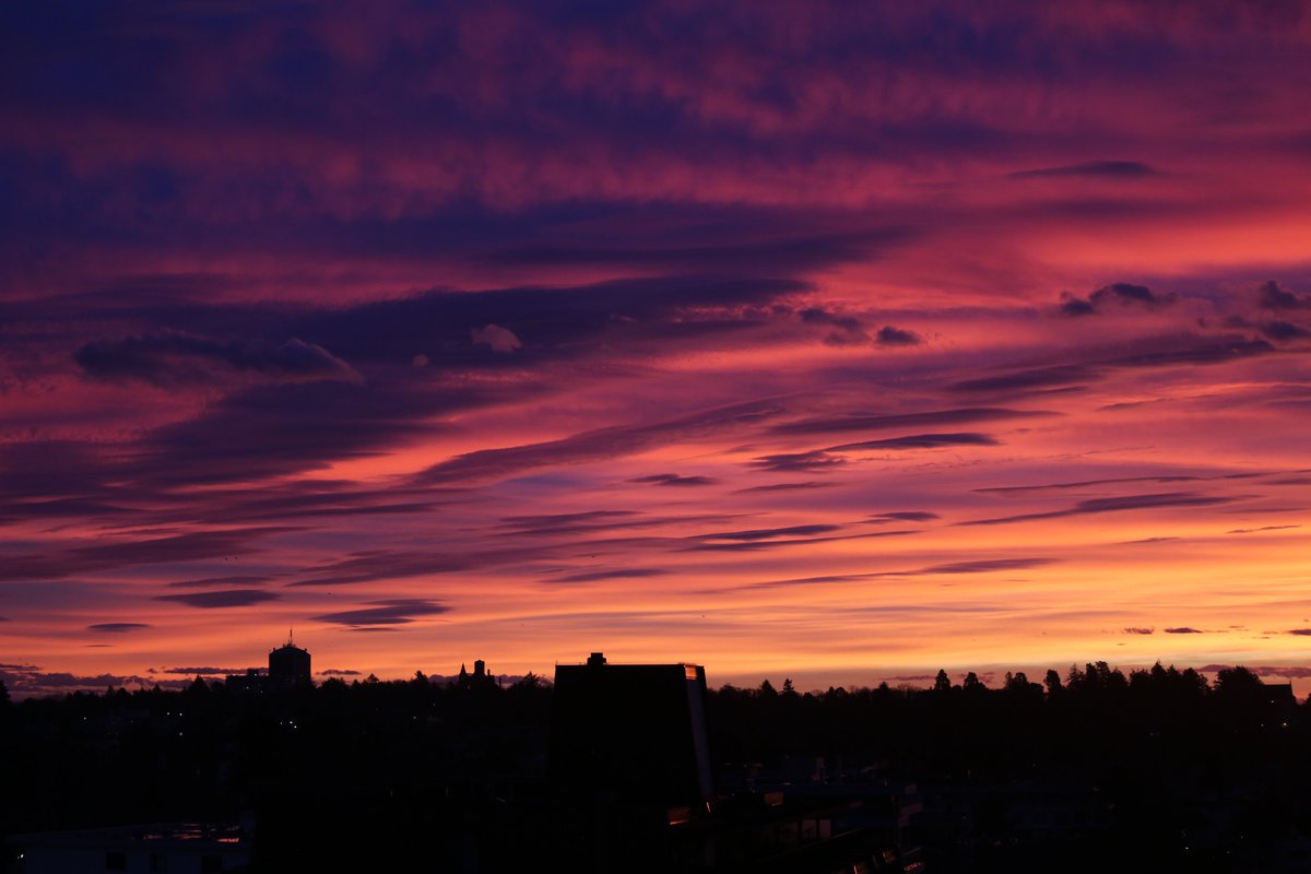 Painted sky over Victoria.