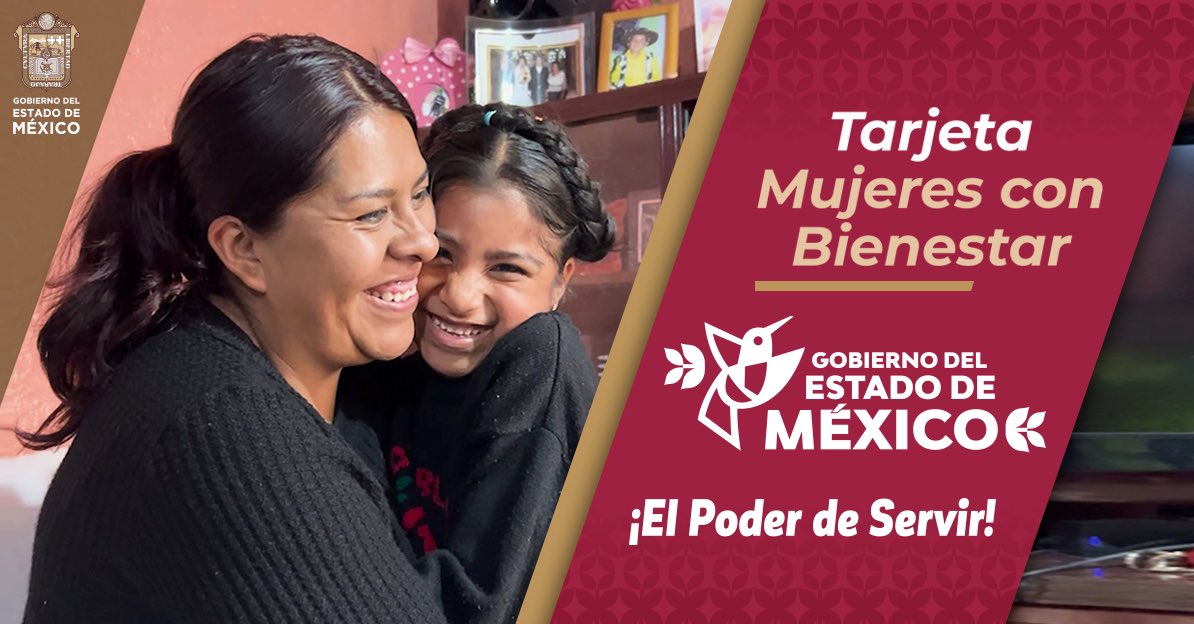 #MujeresConBienestar forma parte de los #ProgramasParaTodos que impulsamos en el Estado de México.
Para garantizar el #BienestarParaTodos, creamos más y mejores oportunidades para todos los mexiquenses.

#ElPoderDeServir