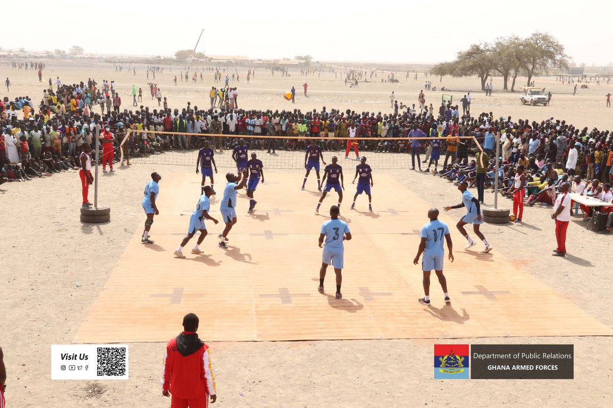 GhArmedForces's tweet photo. UNMISS Ghanaian Peacekeepers in a friendly volleyball match at the Internally Displaced Persons Camp in Bentiu, South Sudan.
Peacekeepers are more than protectors; they are community allies. https://t.co/S9HYXIxhYy