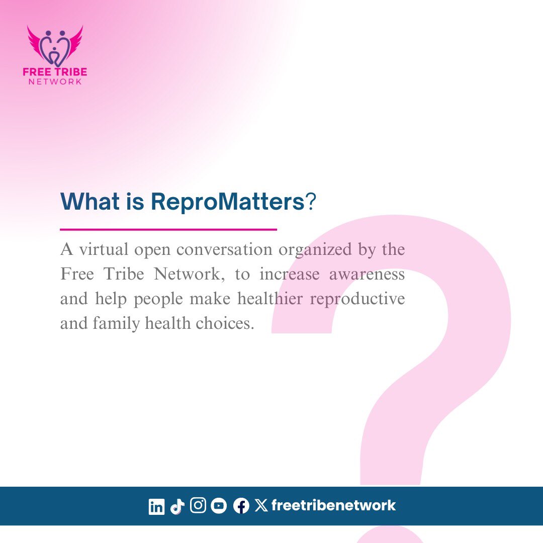 freetribenetwrk's tweet photo. Hello, everyone!

We will be sharing responses to some frequently asked question on our projects/programs this week.
Stay connected. 📝

#ReproMatters https://t.co/Q8R7jXyFkQ
