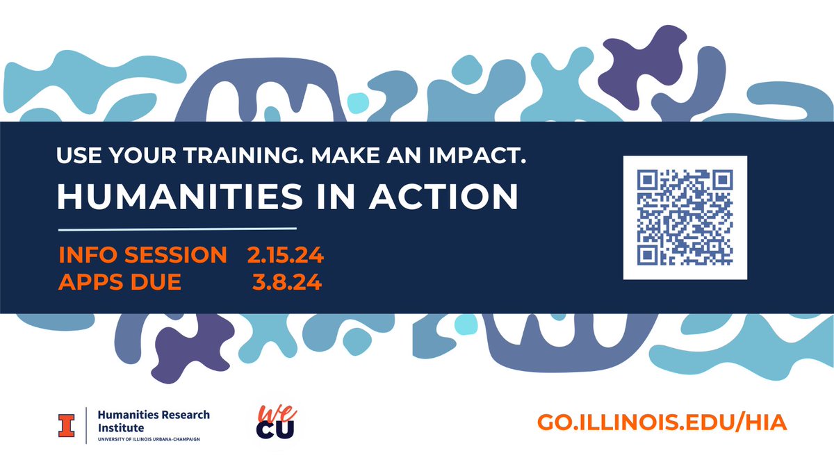 The Humanities in Action program supports up to 5 Illinois humanities students who are interested in applying their training to an area of need in the C-U community. Students will receive $1000, training, &amp; support for their participation in this semester-long service opportunity
