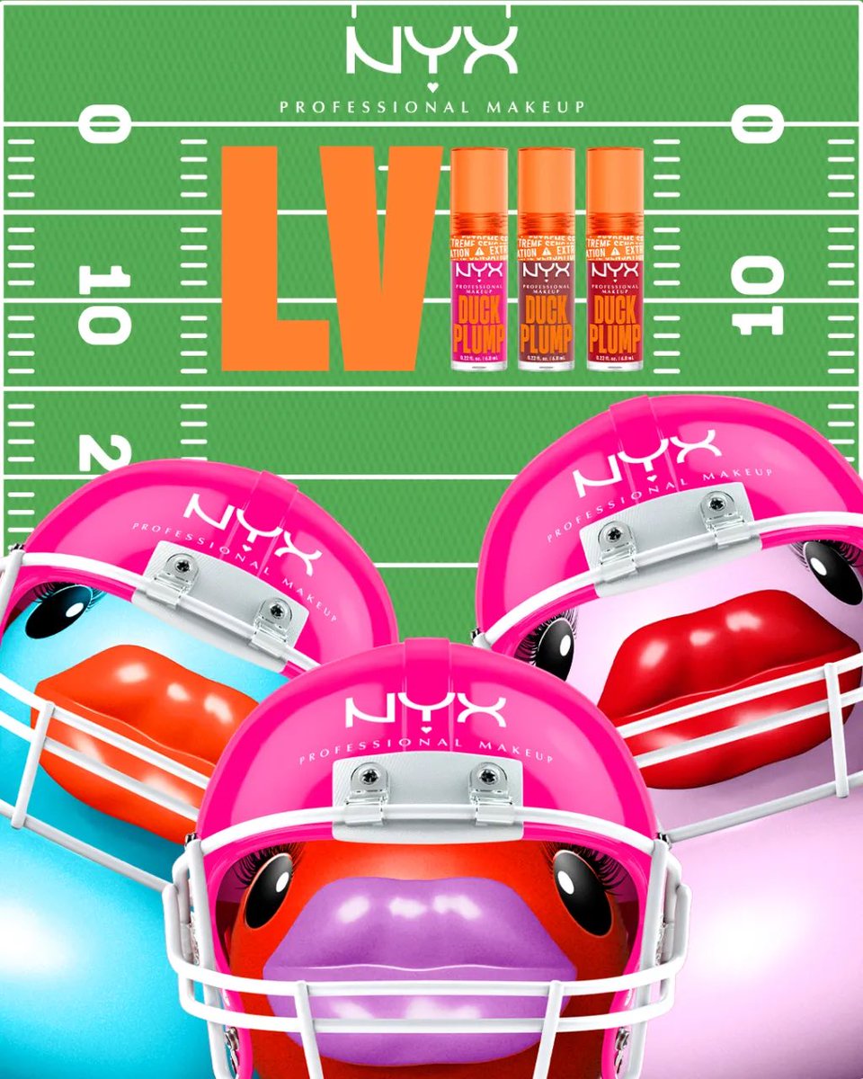 vlge__'s tweet image. We have been working on something DUCKING COOL with @NYXCosmetics - special announcement during @SuperBowl 🏁🧡💛💚🩷 #COMINGSOON #VLGE #SUPERBOWL2024 🦆 🦆 🦆