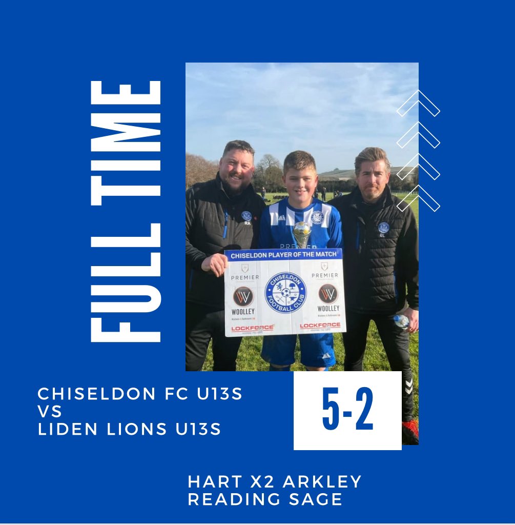 🌲🌲🌲 points for our u13s today against @lidencommunityfc #lions Man of the Match was Zack Mazaheri with a solid organised performance at the back #upthechissy 🔵⚪️🔵⚪️
