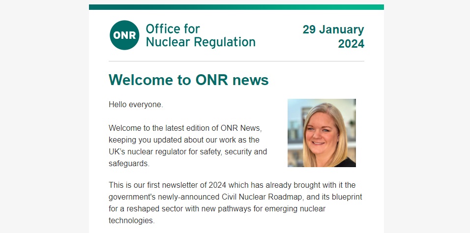 The latest issue of ONR News, our regular e-newsletter for the nuclear community, is now out. This edition features articles including news of a recently-started Generic Design Assessment for GE Hitachi’s BWRX300 reactor: news.comms.onr.gov.uk/p2h8/Design/c7…
Subscribe: onr.org.uk/onrnews/index.…