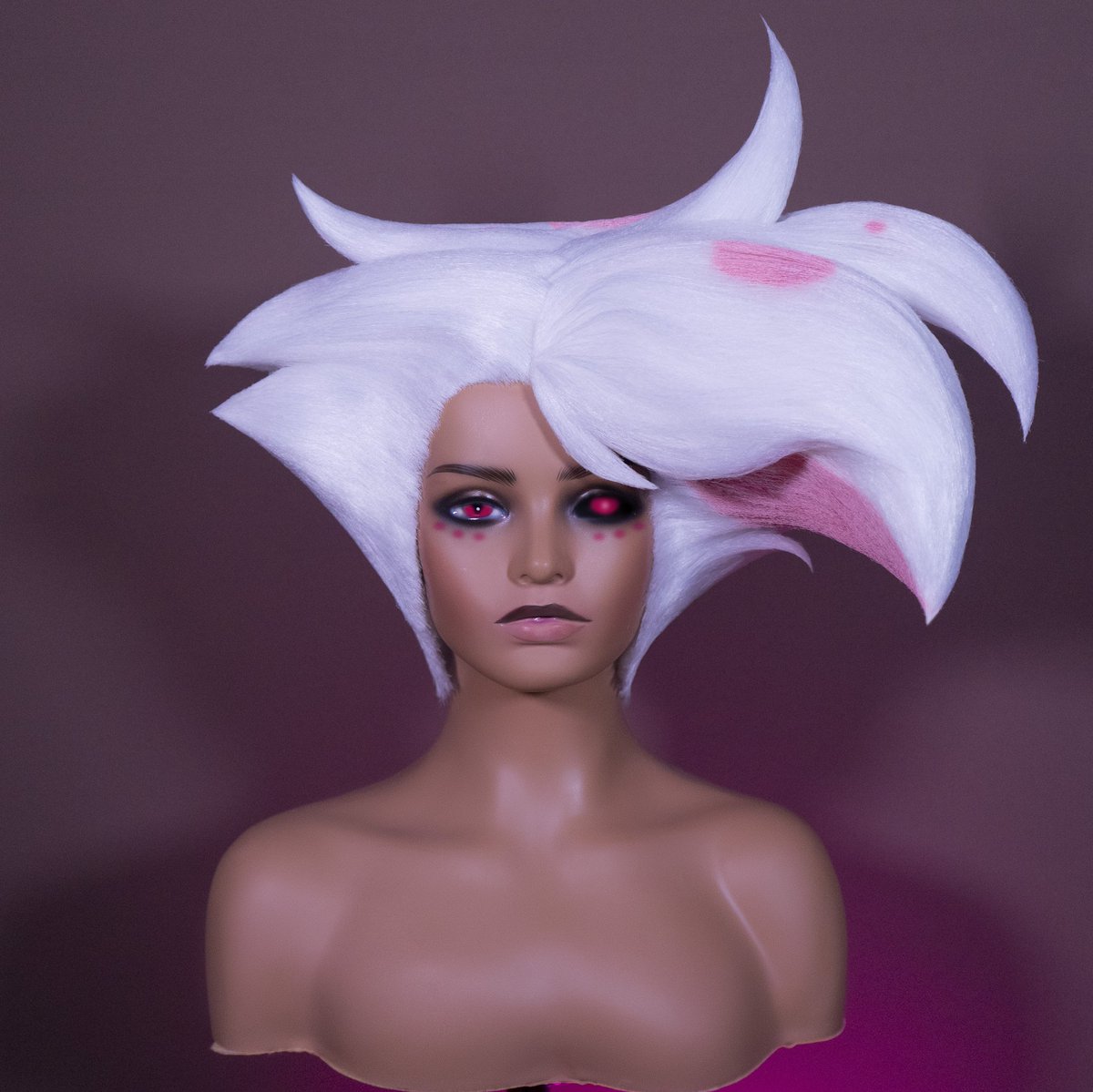 Some Angel Dust wig floof for ya! 
So proud of this piece of art ! 

<a href="/HazbinHotel/">.</a> <a href="/VivziePop/">Vivienne Medrano 💖</a> #angeldust