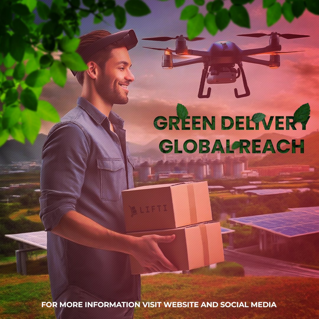 LIFTIToken's tweet photo. Green delivery and global reach #lifticommunity download now https://t.co/0GGsIGb0Ql