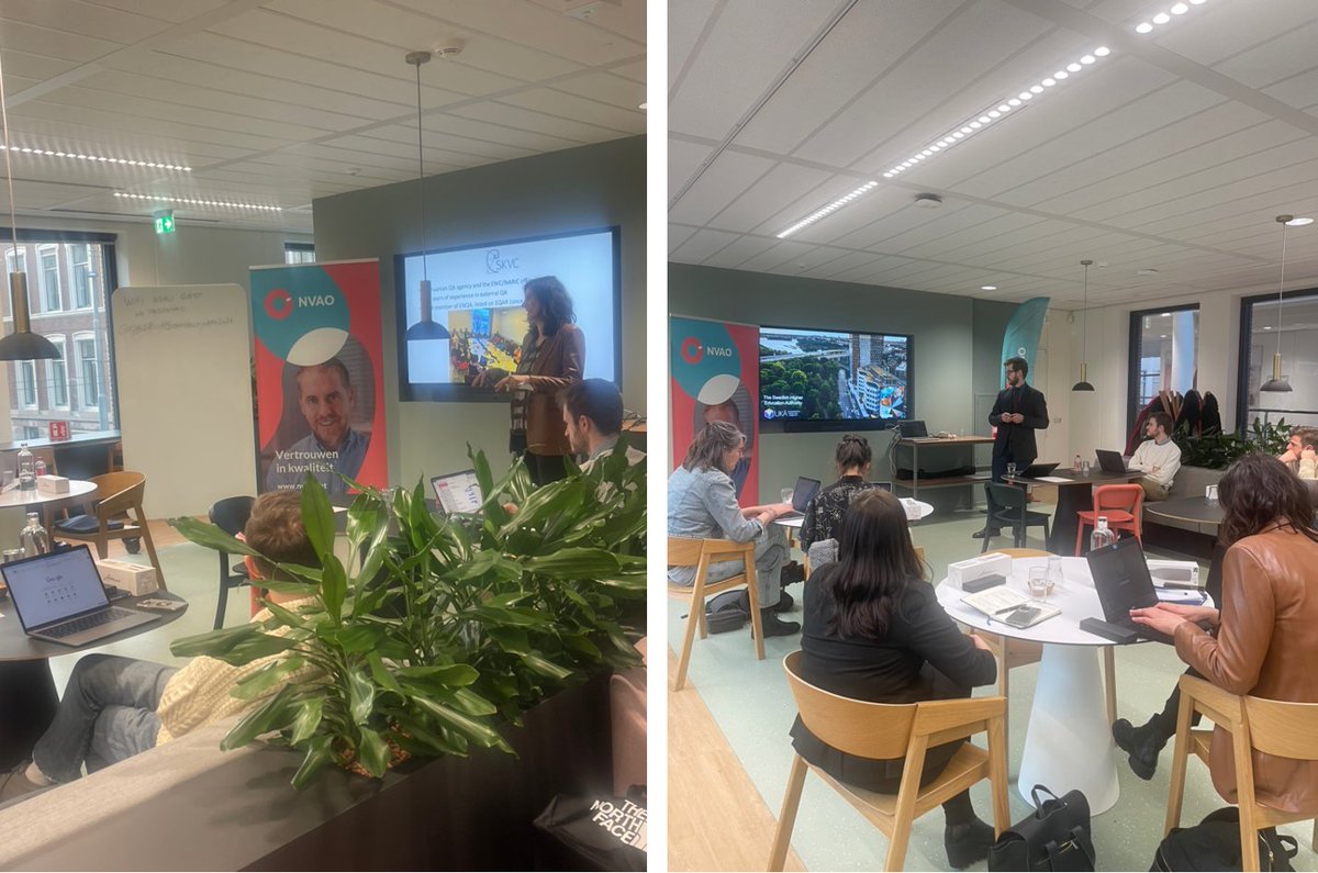 Kick-off of NVAO's Staff Mobility Week! We welcomed the participants to The Hague and got to present their agency to each other and NVAO colleages. Let the exchange begin! #NVAOStaffMobilityWeek24