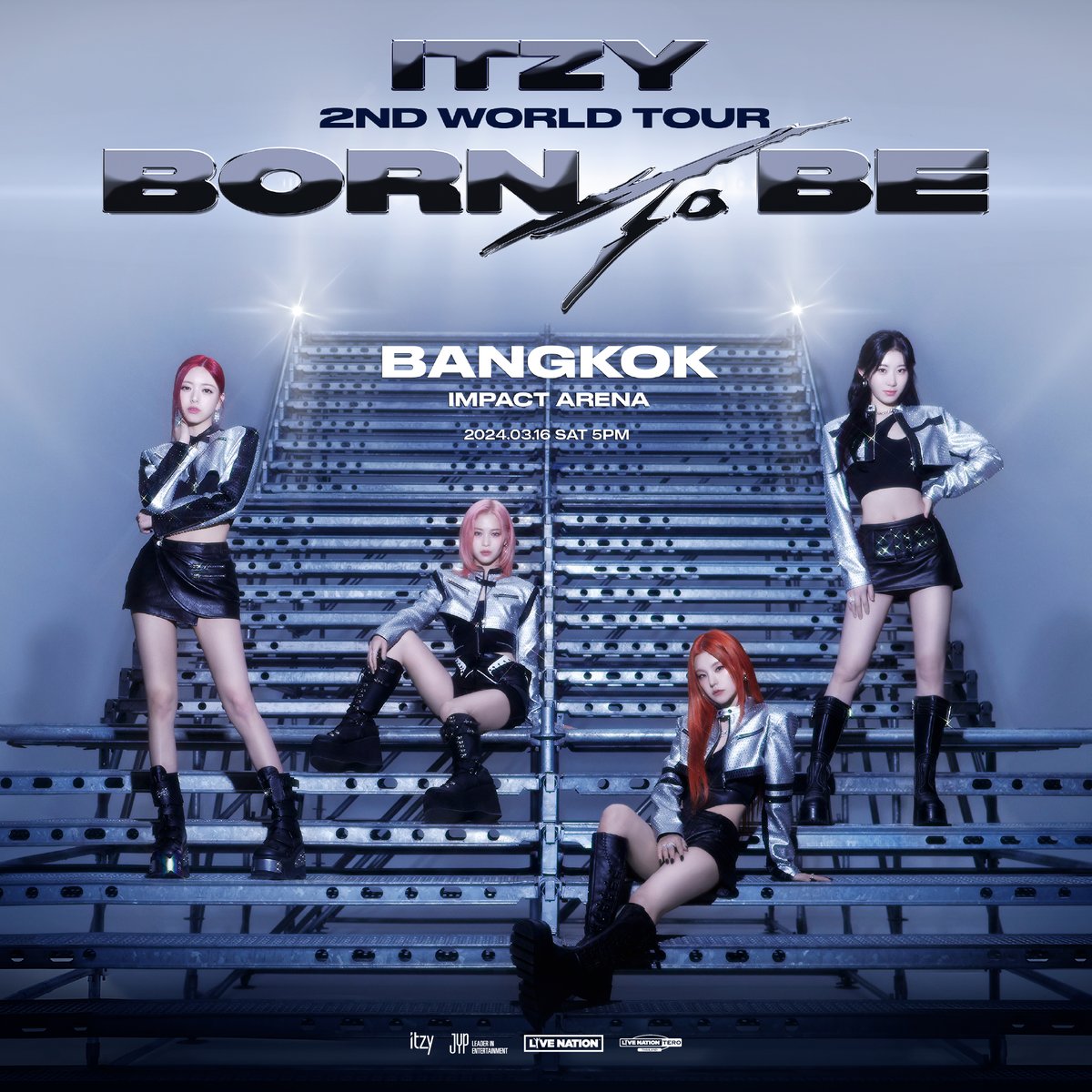 livenationth's tweet photo. อิทจีพร้อมบอร์นทูบี เอนเนอร์จี้มิดจีต้องนัมเบ้อวัน ใน “ITZY 2ND WORLD TOUR <BORN TO BE> in BANGKOK”
🗓️ 16 มี.ค. 2567 ที่ อิมแพ็ค อารีน่า เมืองทองธานี
• บัตรราคาเริ่มต้น 2,800 บาท
• พรีเซลไลฟ์ เนชั่น เทโร 15 ก.พ. เวลา 10.00 - 22.00 น. ผ่าน https://t.co/EFKfcM10Yk
• จำหน่ายบัตรทั่วไป 16 ก.พ. เวลา 10.00 น. เป็นต้นไป ที่ https://t.co/5Jwx2xX2DR
📌 หมายเหตุ:
• ลูกค้า 1 ท่าน ซื้อบัตรได้ไม่เกิน 4 ใบ

Thai MIDZY! Are you ready for “ITZY 2ND WORLD TOUR <BORN TO BE> in BANGKOK”
🗓️ Mar 16, 2024 at Impact Arena Muang Thong Thani
• Ticket price starts from 2,800 baht
• Live Nation Presale on Feb 15 (10am - 10pm) at https://t.co/EFKfcM10Yk
• Public sale on Feb 16 (10am onwards) via https://t.co/5Jwx2xX2DR
📌 Note:
• Each customer purchase is limited to a maximum of 4 tickets.

#ITZY #MIDZY #ITZY_BORNTOBE  #ITZY_BORNTOBE_BKK #ITZY_WORLD_TOUR #บอร์นทูบีอิทจี2024