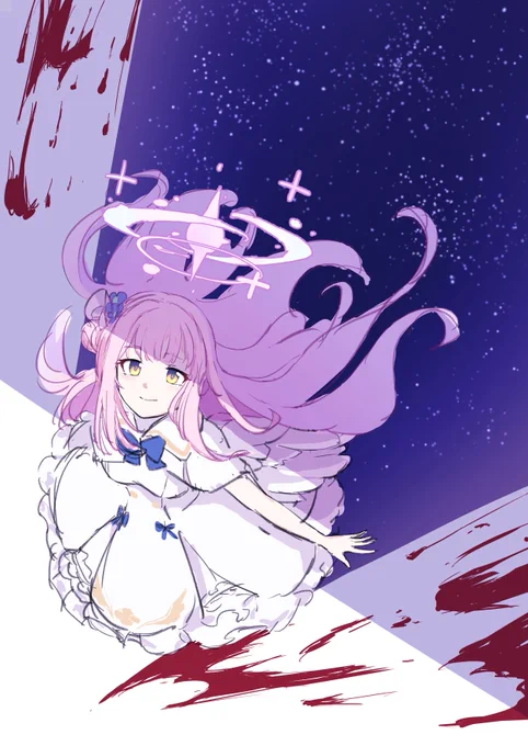 #聖園ミカ エデン条約読破からの衝動描き 
