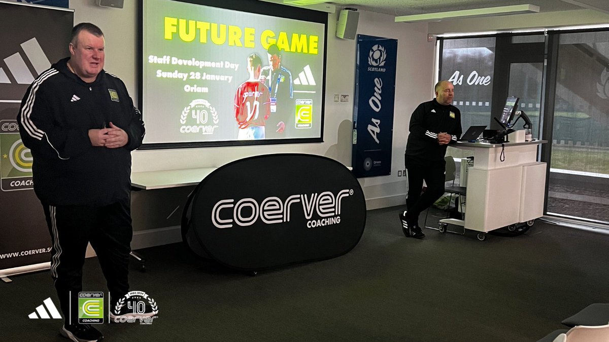 Coerver® Coaching Scotland (@scotlandcoerver) on Twitter photo Welcome
<a href="/gcraigcoerver/">🏴🇪🇺⚽️🇵🇹🦅gordon craig</a> & <a href="/CoerverJoe/">Joe Jones</a> welcome Coerver® Coaches from across Scotland to the <a href="/Oriamscotland/">Oriam Scotland</a>
While the primary aim is to share new information with coaches, the other major part is the social benefits of bringing together the whole team from across Scotland. Welcome
<a href="/gcraigcoerver/">🏴🇪🇺⚽️🇵🇹🦅gordon craig</a> & <a href="/CoerverJoe/">Joe Jones</a> welcome Coerver® Coaches from across Scotland to the <a href="/Oriamscotland/">Oriam Scotland</a>
While the primary aim is to share new information with coaches, the other major part is the social benefits of bringing together the whole team from across Scotland.
