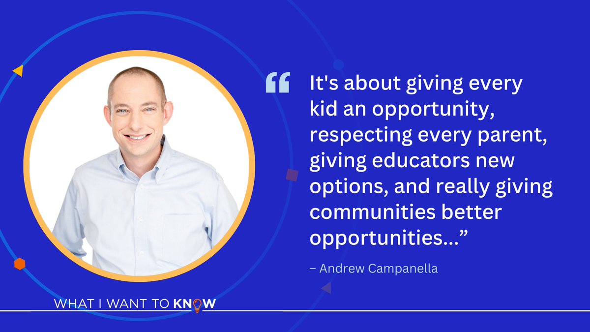 Check out our latest episode to hear Andrew Campanella, president and CEO of the National School Choice Awareness Foundation, discuss what parents need to know about finding the right learning environment for their children. Join the conversation here: bit.ly/3OeLFyJ
