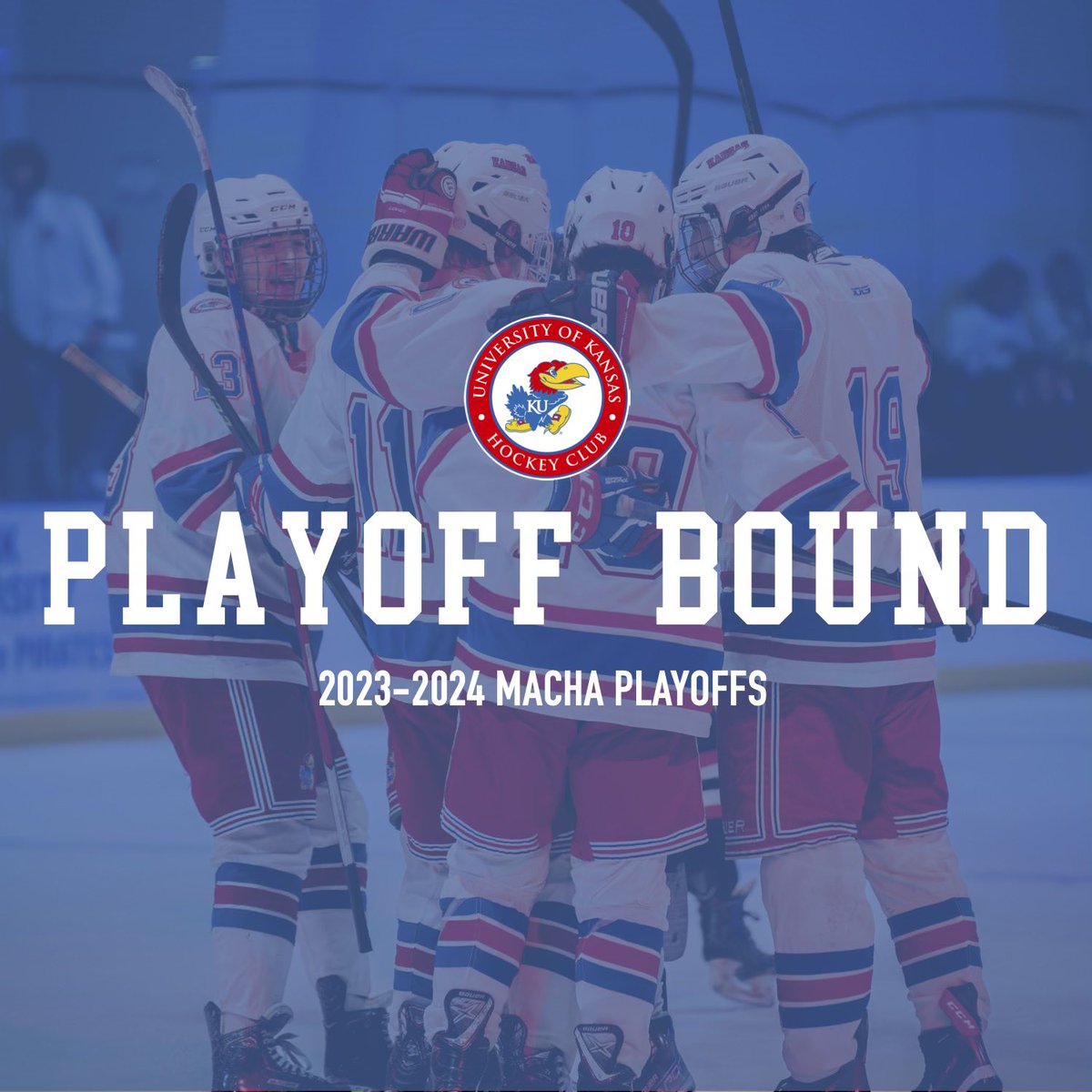 WAKE UP! THE JAYHAWKS ARE GOING TO THE PLAYOFFS!!! 

KU Hockey has officially clinched a spot in the <a href="/MACHA_Scores/">MACHA</a> playoffs! 

#KU #Jayhawkey #RockChalk