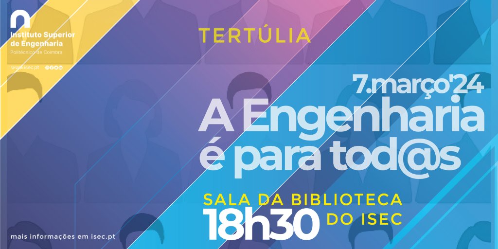 𝐀 𝐎𝐫𝐝𝐞𝐦 𝐝𝐨𝐬 𝐄𝐧𝐠𝐞𝐧𝐡𝐞𝐢𝐫𝐨𝐬 (𝐎𝐄) 𝐝𝐞𝐜𝐥𝐚𝐫𝐨𝐮 𝟐𝟎𝟐𝟒 𝐜𝐨𝐦𝐨 𝐀𝐧𝐨 𝐎𝐄 𝐩𝐚𝐫𝐚 𝐚 𝐈𝐠𝐮𝐚𝐥𝐝𝐚𝐝𝐞 𝐝𝐞 𝐆𝐞́𝐧𝐞𝐫𝐨 𝐧𝐚 𝐄𝐧𝐠𝐞𝐧𝐡𝐚𝐫𝐢𝐚. Programa: isec.pt/PT/Destaque.as…