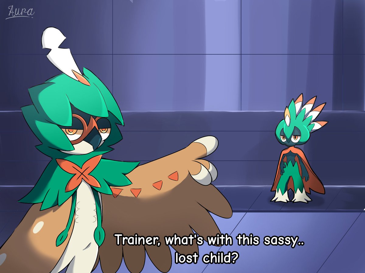 aura_chanuwu's tweet photo. Pokemon x Palworld 💚🏹
P. S. This is just a friendly fanart, I'm not hating Palworld anymore, I think the argument is just stupid at this point
#Pokemon #Palworld #Decidueye #Robinquill https://t.co/zRL3LRLfIG